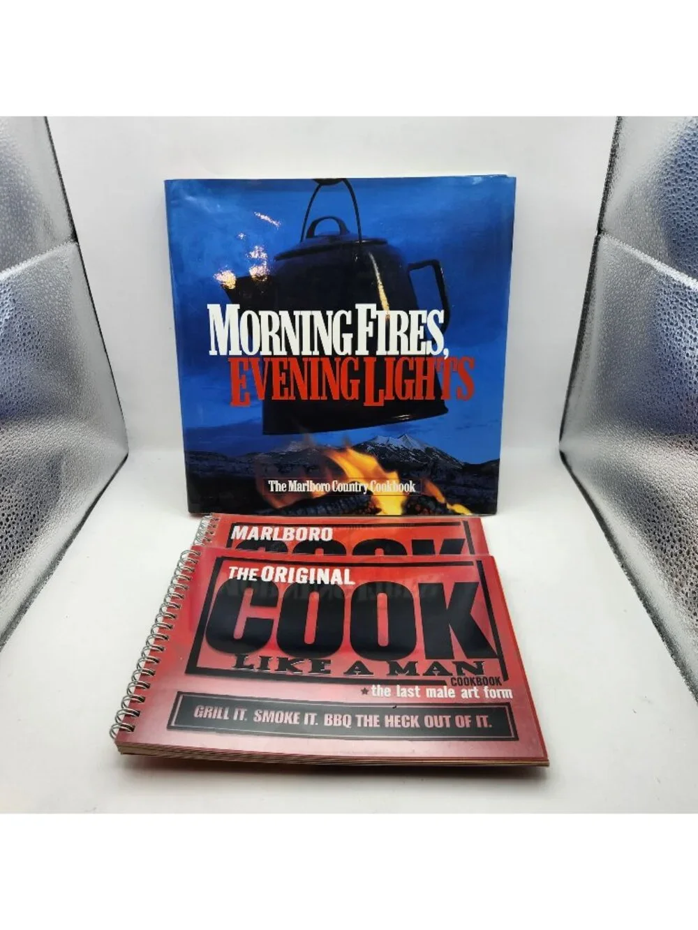 Morning Fires Evening Lights Marlboro Country Cookbook &Cook Like A Man Lot of 3